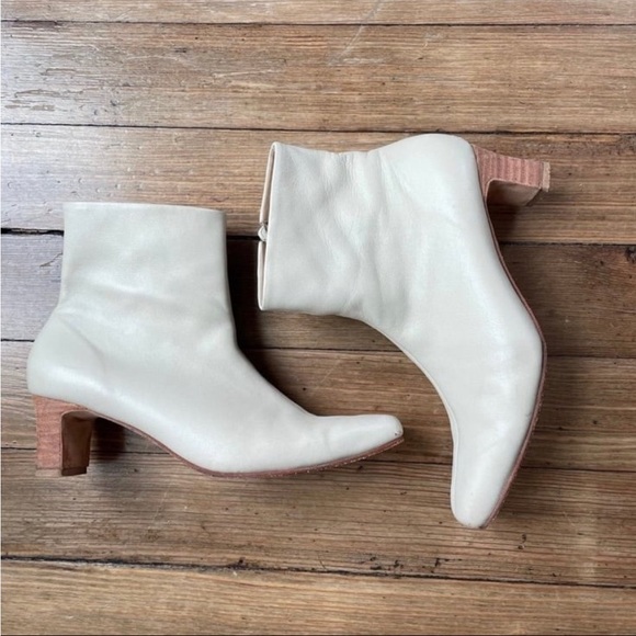 Huma Blanco Bolena Leather Boots in Bone from Madewell and Anthropologie - Picture 7 of 10
